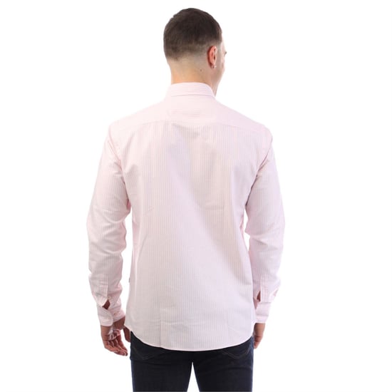 Men's Boss Roan BD E C1 243 Slim Fit Shirt in Pink - Image 3