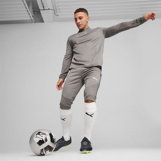 Men's Puma Training quarter Zip Top in Grey - Image 4