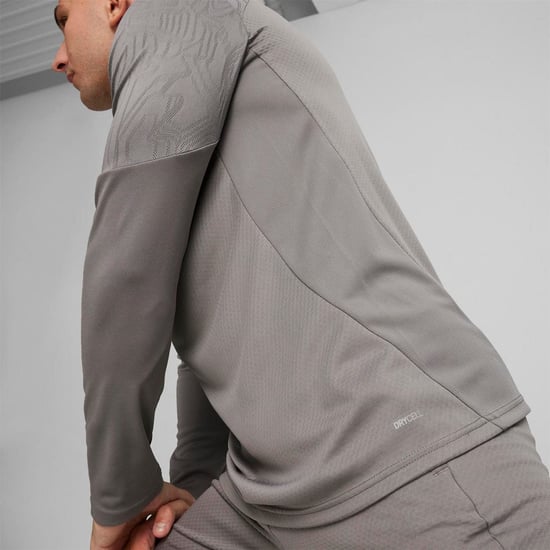 Men's Puma Training quarter Zip Top in Grey - Image 6