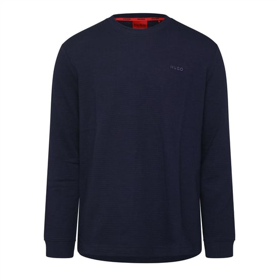 Men's Hugo Long Sleeve Pyjama T Shirt in Navy - Image 1