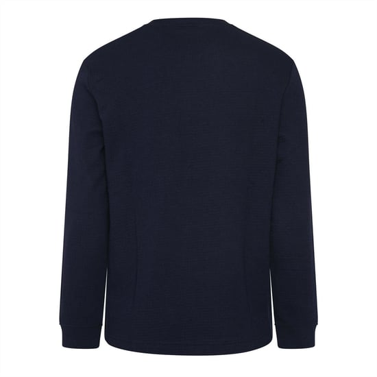Men's Hugo Long Sleeve Pyjama T Shirt in Navy - Image 2