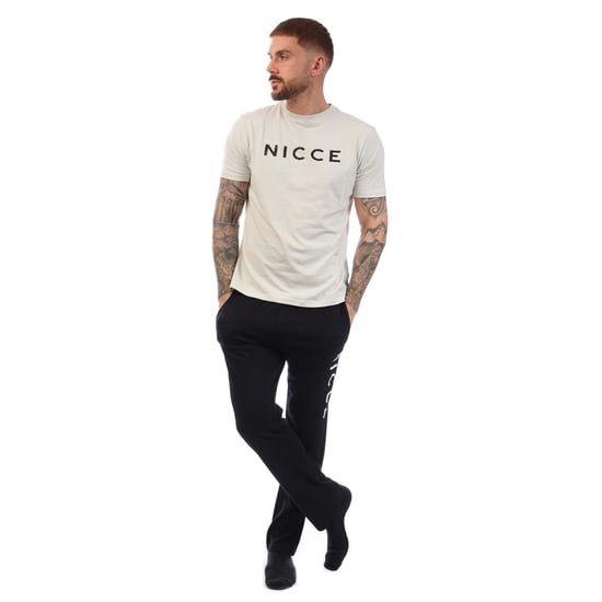 Men's NICCE T Shirt And Pant Set in Black - Image 2