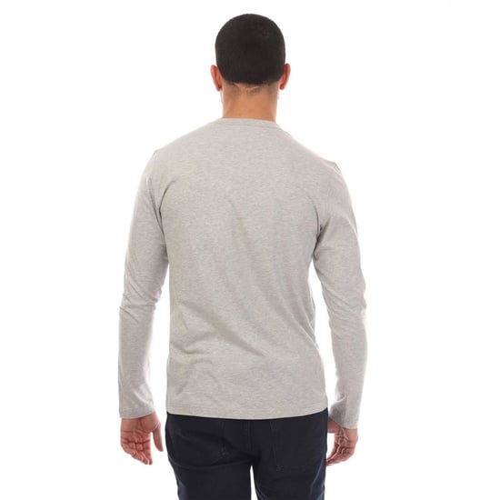 Men's Belstaff Jersey Long Sleeved T Shirt in Silver - Image 3