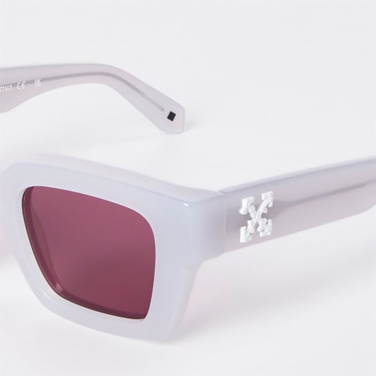 Accessories Off White Virgil Sung Sunglasses in Grey/Burgundy - Image 4
