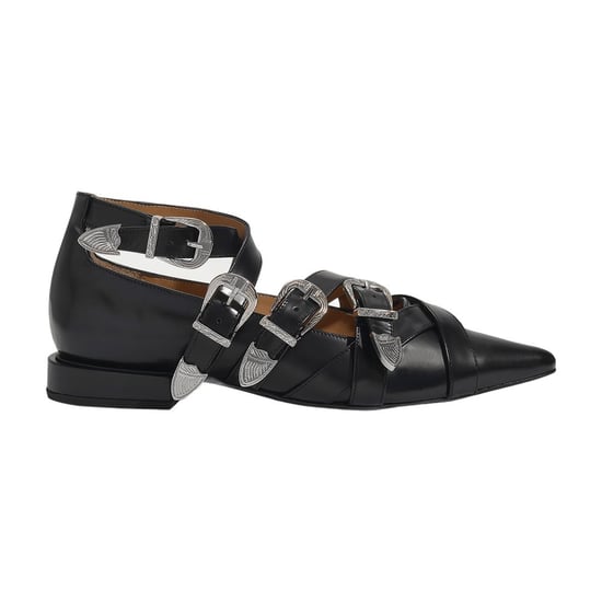 Aj926 Flat Shoes - Toga Pulla - Black - Polido - Image 1