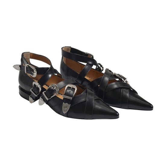 Aj926 Flat Shoes - Toga Pulla - Black - Polido - Image 3