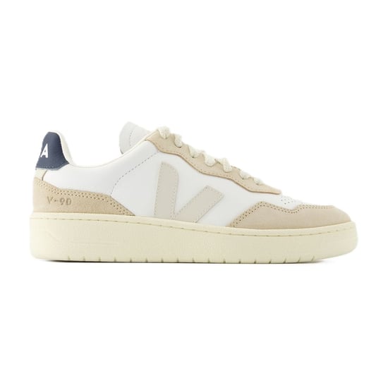 V-90 Sneakers - Veja - Leather - White Pierre - Image 1