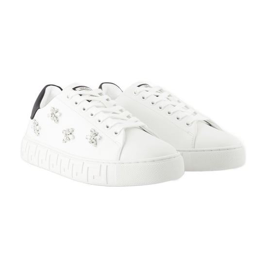 La Greca Sneakers - Versace - Canvas - White - Image 3