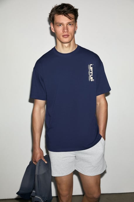 Oversized Crew Neck Logo T-Shirt - Image 1