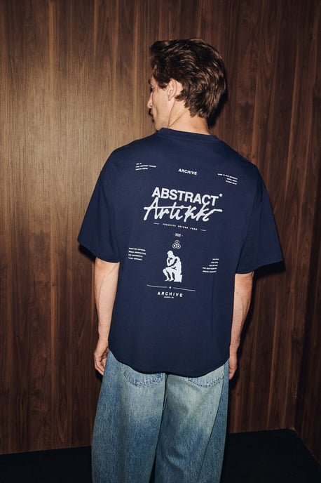 Oversized Crew Neck Printed T-Shirt - Image 4