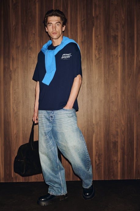 Oversized Crew Neck Printed T-Shirt - Image 6