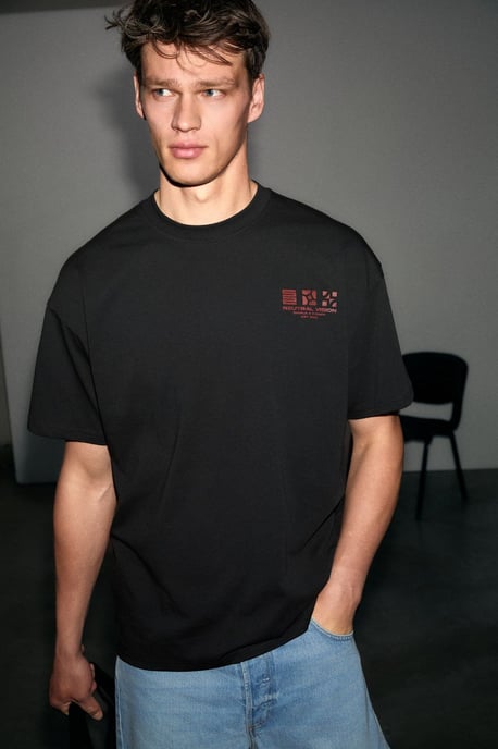 Oversized Crew Neck Logo T-Shirt - Image 2