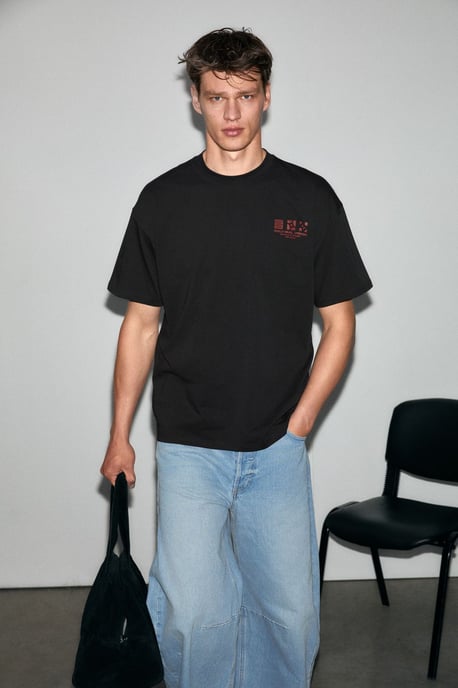 Oversized Crew Neck Logo T-Shirt - Image 3