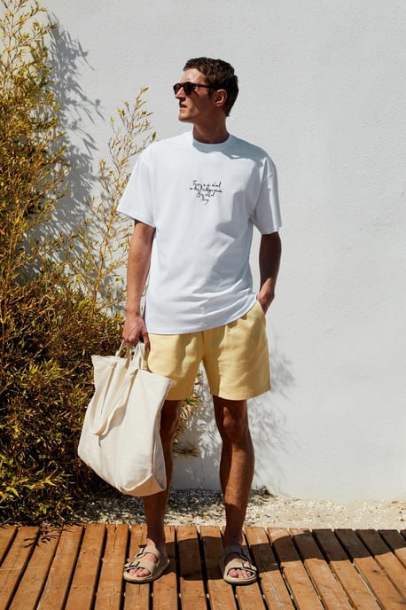 Oversized Printed Crew Neck T-Shirt - Image 2