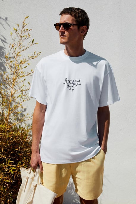 Oversized Printed Crew Neck T-Shirt - Image 5