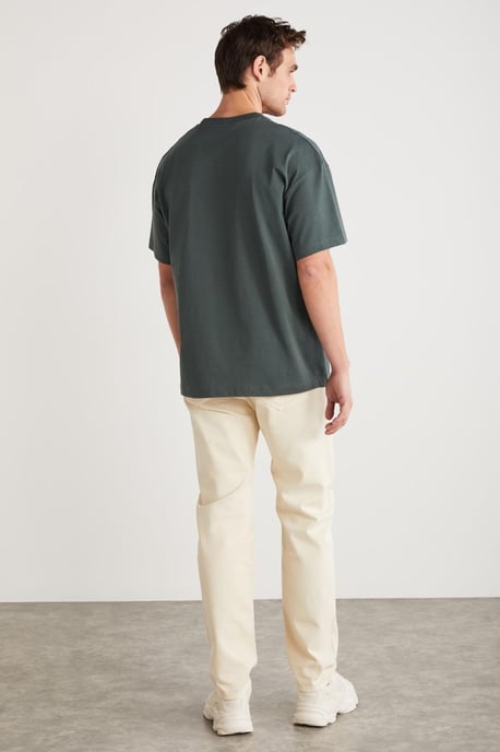 Oversized Crew Neck Logo T-Shirt - Image 6