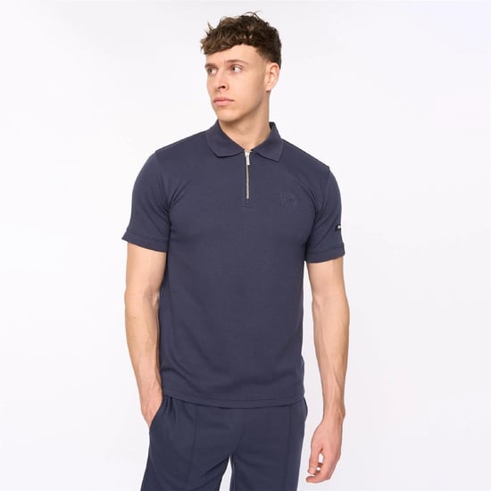 Men's Duck and Cover Sherborn Polo Shirt in DENIM BLUE - Image 2