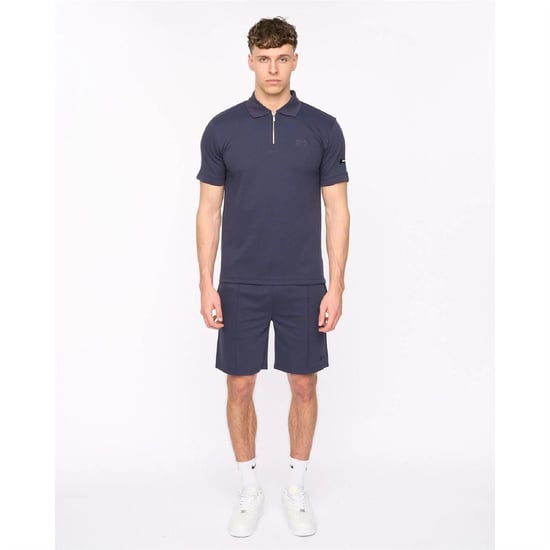 Men's Duck and Cover Sherborn Polo Shirt in DENIM BLUE - Image 3