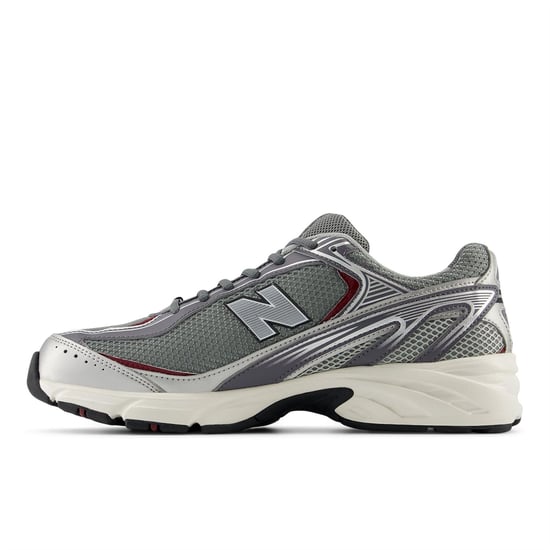 Men's New Balance 509 V1 Textured Lace-Up Trainers in SILVER METALLIC - Image 2