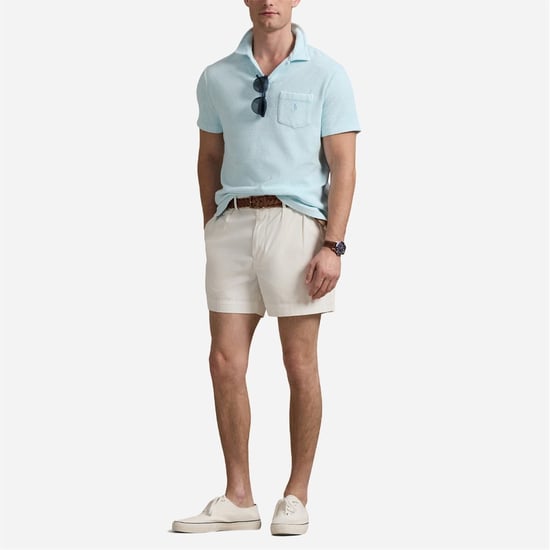 Men's Ralph Lauren Slim Fit Short Sleeve Polo Shirt in Sky - Image 3