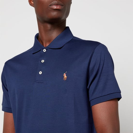 Men's Ralph Lauren Short Sleeve Polo Shirt in Refined Navy - Image 3