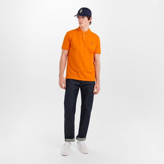 Men's Polo Ralph Lauren Custom Short Sleeve Polo Shirt in Sailing Orange - Image 5