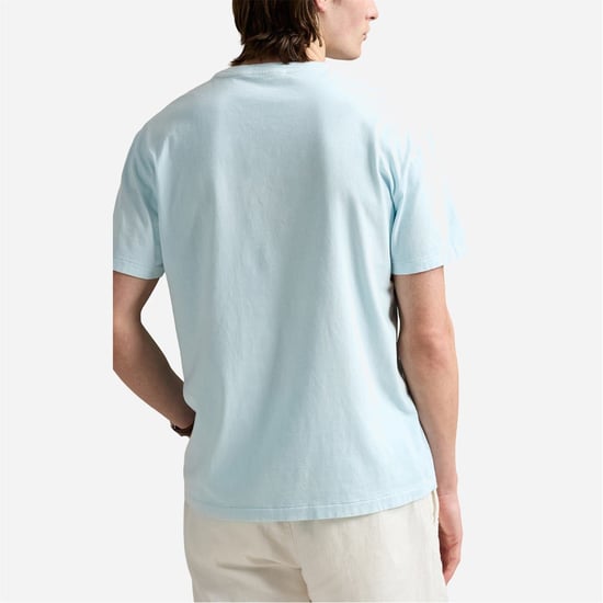 Men's Ralph Lauren Slim Fit Crew Neck Short Sleeve T-Shirt in Sky - Image 2