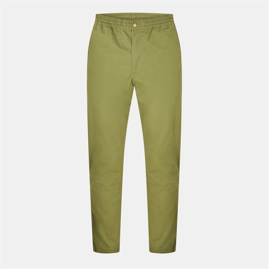 Men's Ralph Lauren Prepster Slim Solid Patterned Chinos in Olive - Image 1