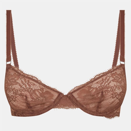 Women's Ralph Lauren Polo Lace Demi Bra in Terracotta - Image 1