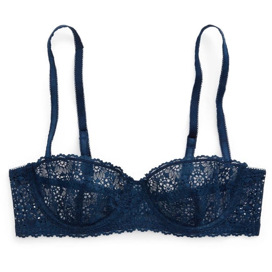Women's Ralph Lauren Polo Eyelet Balcony Bra in Denim - Image 1