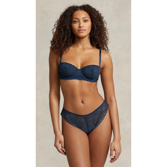 Women's Ralph Lauren Polo Eyelet Balcony Bra in Denim - Image 2