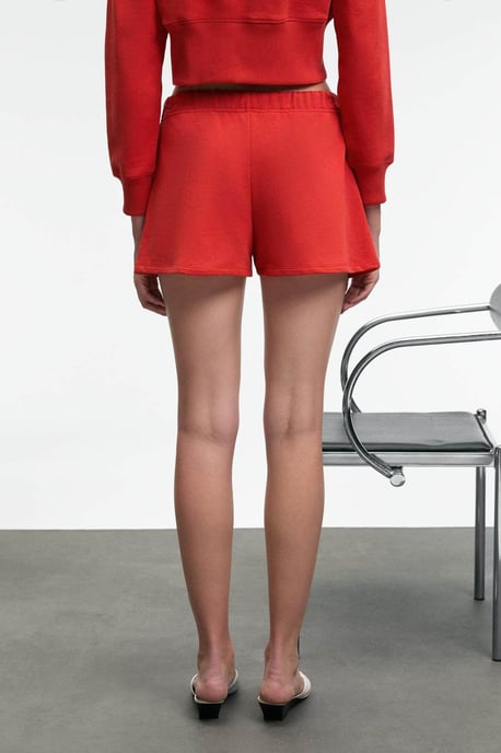 Embroidered High Waist Sweat Shorts - Image 5