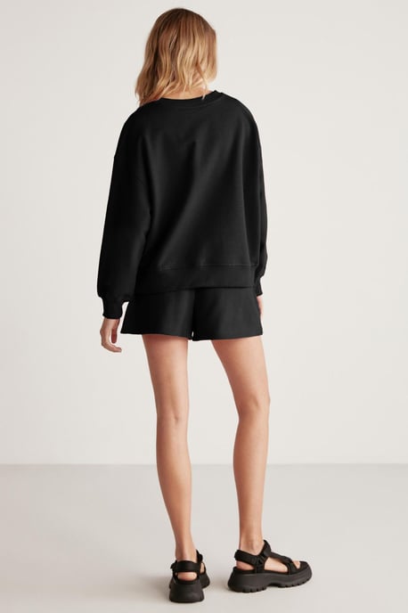 Relaxed Mid Waist Sweat Shorts - Image 5