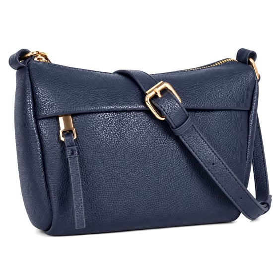 Women's Faux Leather Crossbody Bag Shoulder Handbag in Navy - Image 1