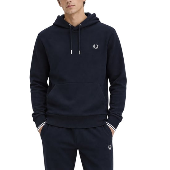 Fred Perry Men's Twin Tipped Pullover Hoodie Navy - Image 3