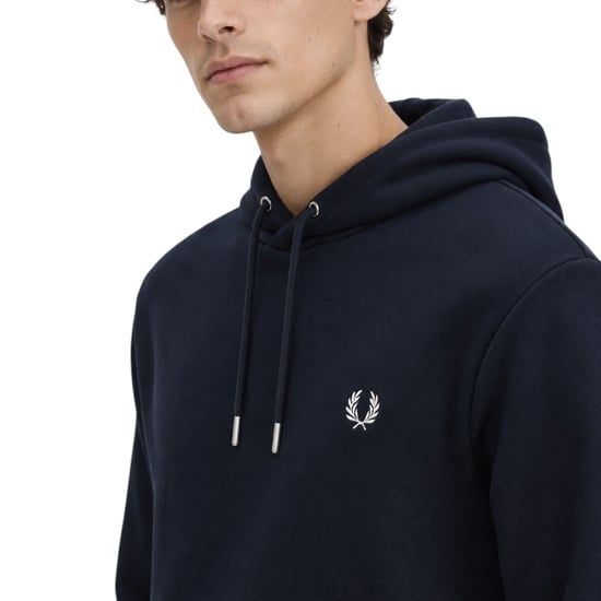 Fred Perry Men's Twin Tipped Pullover Hoodie Navy - Image 4