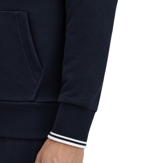 Fred Perry Men's Twin Tipped Pullover Hoodie Navy - Image 5
