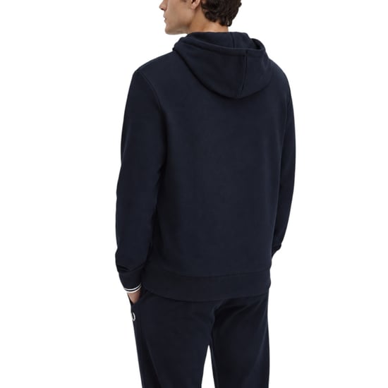Fred Perry Men's Twin Tipped Pullover Hoodie Navy - Image 6