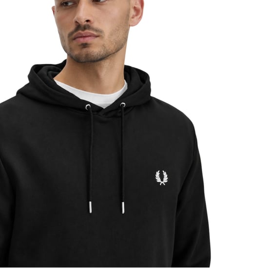 Fred Perry Men's Twin Tipped Pullover Hoodie Black - Image 5
