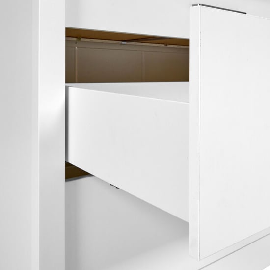 Furnilux Vitrinekast sicilia wit met eiken accenten – 204,5 cm hoog - Image 3