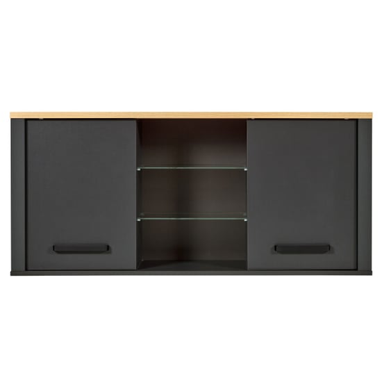 Furnilux Hangende keukenkast veneto antraciet met artisan eikenlook - Image 6