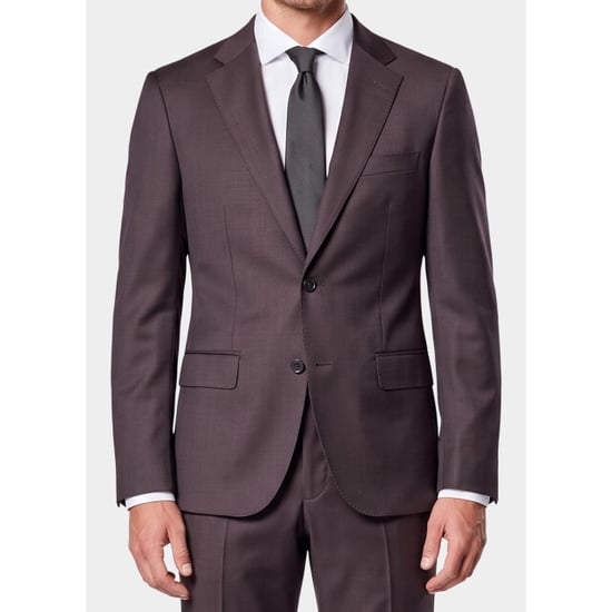 Bos Bright Blue Scotland blue pak vienna suit wool mix drop 8 spe233028vi51sb/870 cacao - Image 3