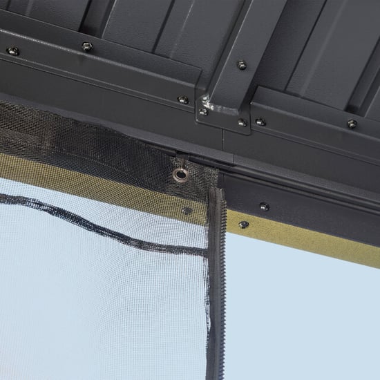 Sojag Kiruna 3x3.5 m metalen tuinpaviljoen met muggennet - Image 4