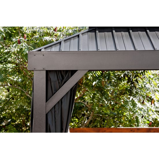 Sojag Londen metalen paviljoen met muggennet 3x4 m - - Image 4