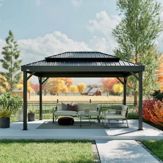 Sojag Londen metalen paviljoen met muggennet 3x4 m - - Image 5