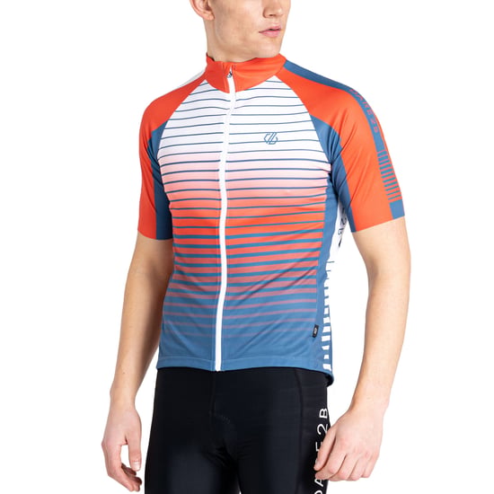Dare 2b Mens AEP Virtuous Full Zip Cycling Jersey - Stellar Blue - Image 1