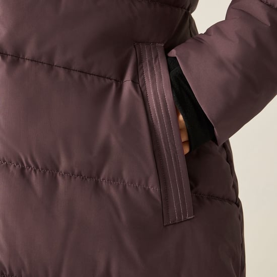 Dare 2b Womens Glacie Long-Length Insulated Waterproof Jacket - Huckleberry - Image 5