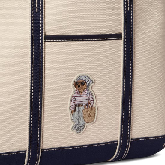 Accessories Polo Ralph Lauren Polo Bear Tote in ECRU/INDIGO SKY - Image 4