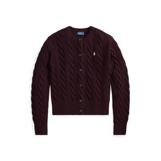 Women's Polo Ralph Lauren Sweater Cardigan in Damson Melange - Image 1
