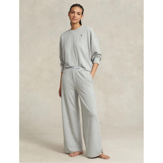 Women's Ralph Lauren Terry Crew Neck 2 Piece Pyjama Set in Grey - Image 1